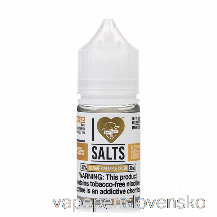 Pomaranč Ananás Crush - Milujem Soli - 30ml 50mg Vape Slovensko